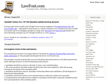 Tablet Screenshot of lawfont.com